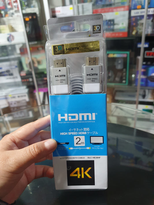 🎮 CABLE HDMI 2M 4K – CONEXIÓN DE ALTA CALIDAD PARA TU ENTERTENIMIENTO 🖥️🎬