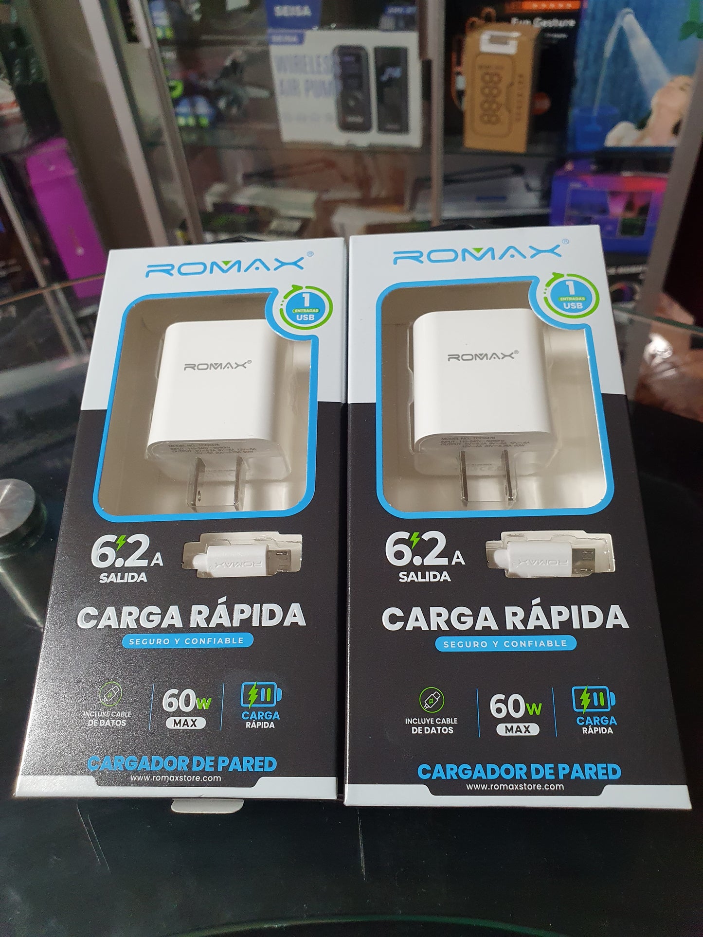 🚀CARGADOR TIPO C Y V8 – CARGA RÁPIDA Y VERSÁTIL✨