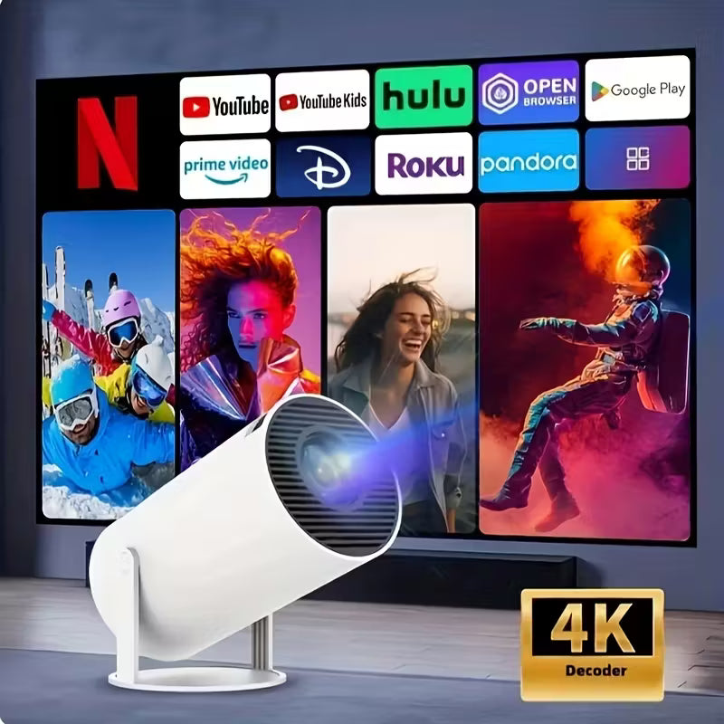 🎥 PROYECTOR HY300 PRO CON ANDROID Y MAGIS – ¡CINE EN CASA CON BLUETOOTH Y WIFI! 🔥