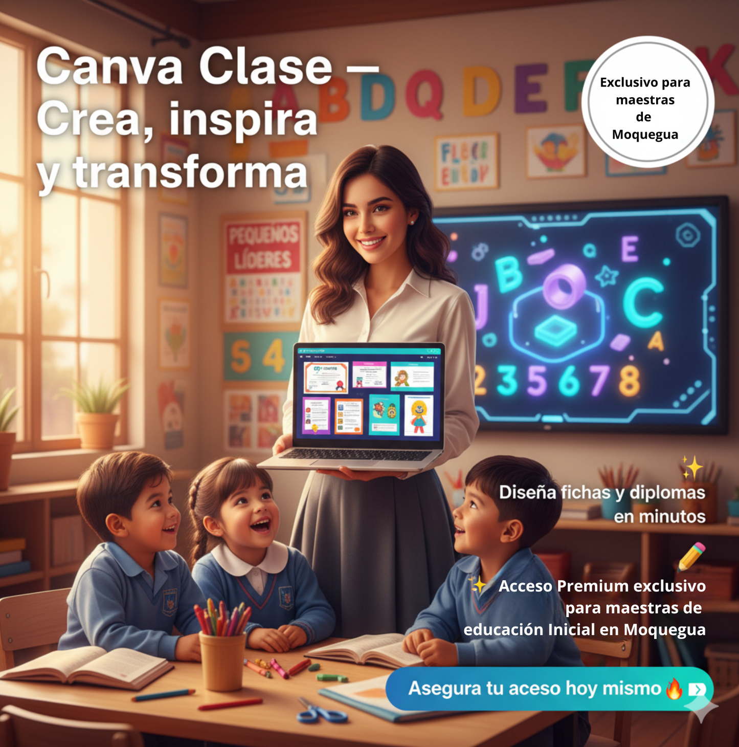 Canva Clase Premium en Perú – Plantillas Educativas y Herramientas para Docentes | INQIO