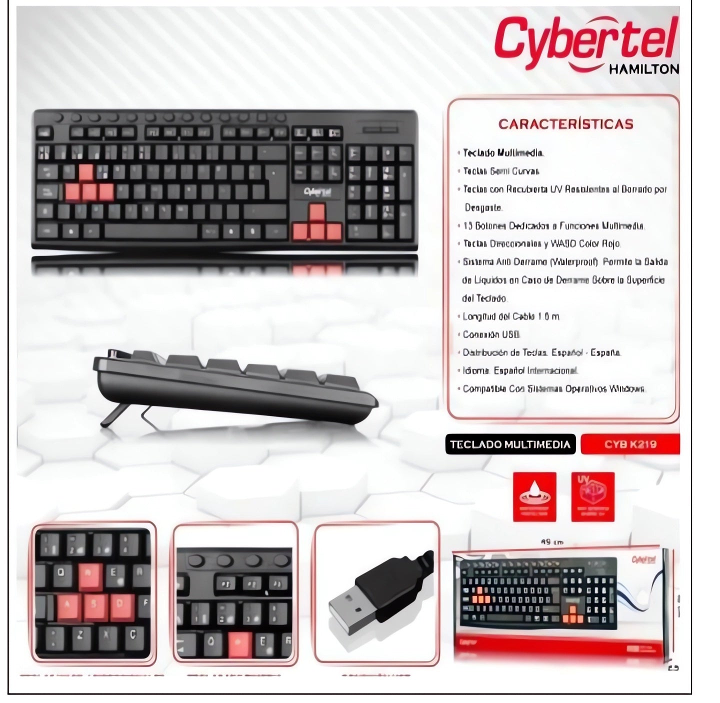 ⌨️ TECLADO CYBERTEL – ¡ESTILO Y FUNCIONALIDAD EN TUS MANOS! ✨