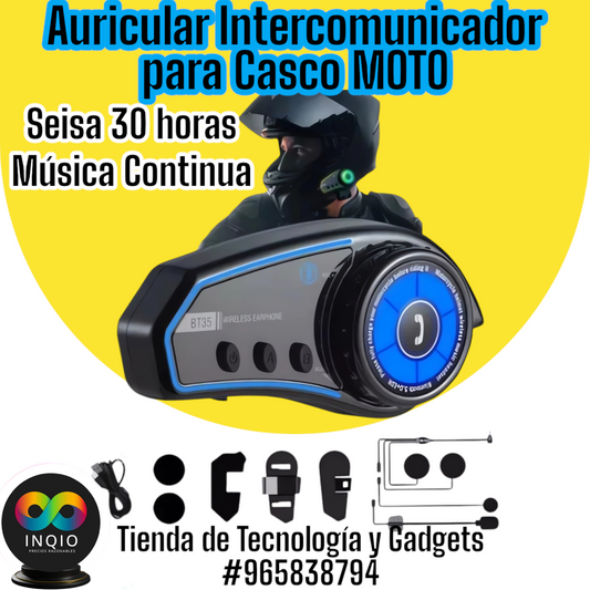 🎧 AURICULAR INTERCOMUNICADOR PARA CASCO MOTO – ¡CONECTIVIDAD Y SEGURIDAD EN TUS VIAJES! 🏍️✨