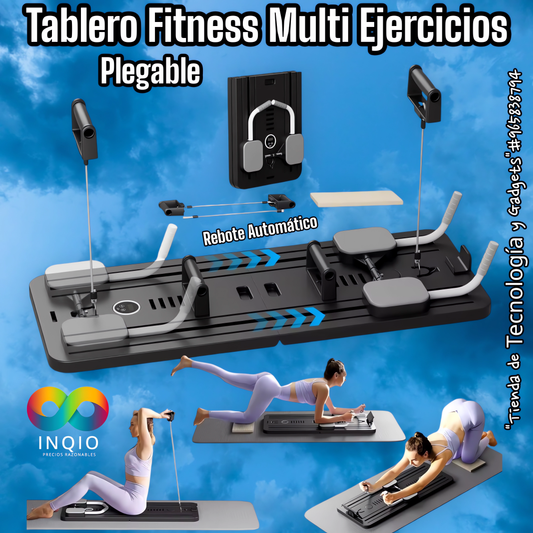 💪 TABLERO FITNESS MULTI-EJERCICIOS PLEGABLE – ¡ENTRENA EN CASA CON ESTILO! 🏋️♂️✨