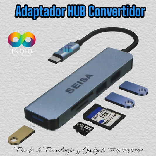 🔌 ADAPTADOR HUB CONVERTIDOR BYL2103T – CONÉCTATE SIN LÍMITES 🚀✨