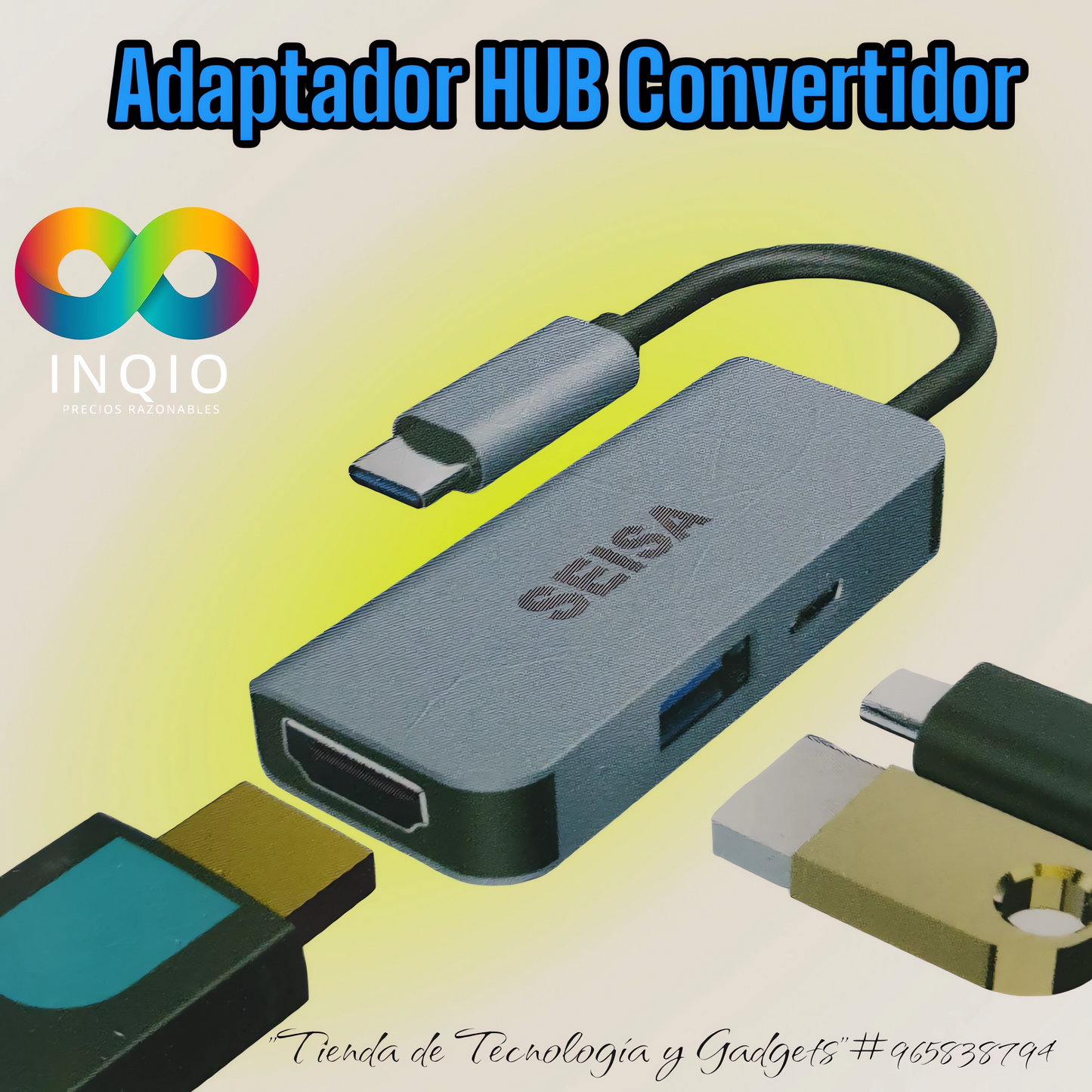🔌 ADAPTADOR HUB CONVERTIDOR BYL2122 – ¡CONÉCTATE A LO GRANDE! 🚀📡