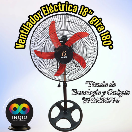 🌬️VENTILADOR ELÉCTRICO 18" GIRA 180°