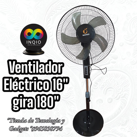 🌬️VENTILADOR ELÉCTRICO 16" GIRA 180°