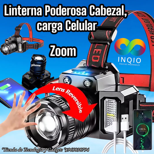 💡 Linterna Poderosa LED de Casco con Sensor – Ilumina Tu Camino con Potencia y Seguridad 🚶♂️⚡
