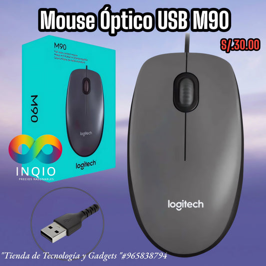 🖱️ MOUSE ÓPTICO USB LOGITECH M90 – SIMPLICIDAD Y PRECISIÓN PARA EL DÍA A DÍA 🔥