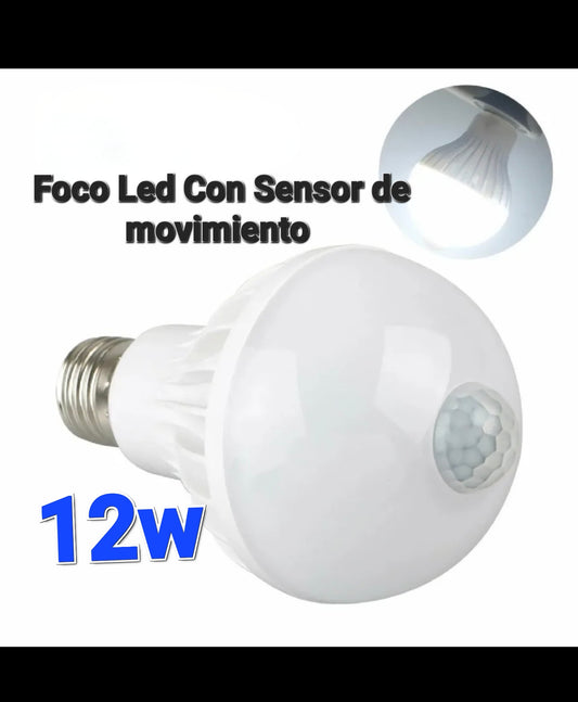 💡 Foco LED con Sensor de Movimiento 12W – Iluminación Inteligente y Ahorro de Energía 🔦⚡