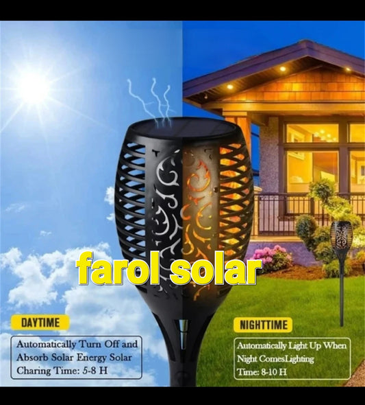 ☀️💡 Farol Solar 96 LED HYZ09 – Iluminación Eficiente y 100% Ecológica 🌙✨