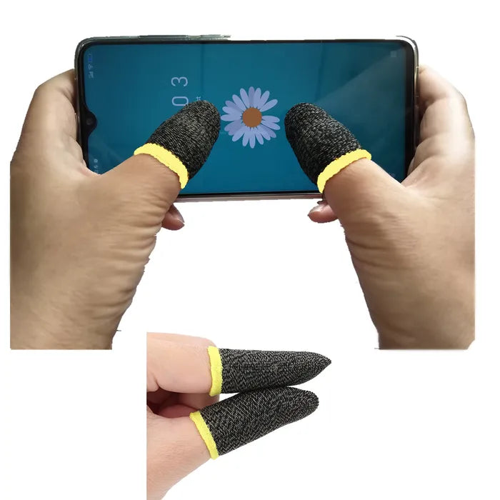 🎮 2 Guantes para Dedo Gamer Antisudor para Celular y Tablet – Mejora tu Rendimiento en el Juego con Comodidad y Control 🖐️⚡