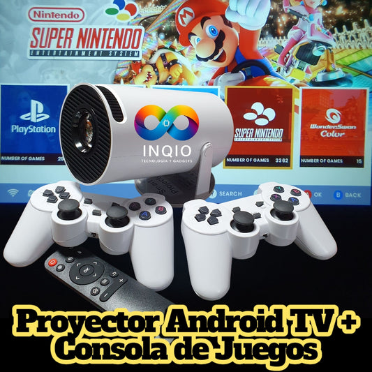 Proyector + Consola de Juegos YG300- 5000 Lúmenes / 120” / Android TV