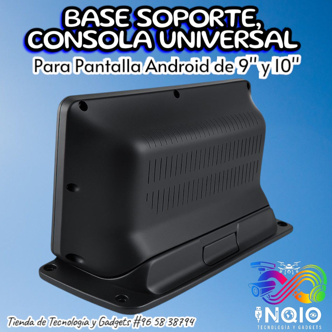 Base Soporte Consola Universal para Pantalla Android 9” y 10” – Instalación Fácil y Segura