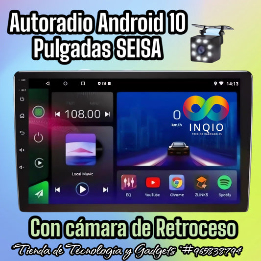 📱 Pantalla Android 10.1" SEISA 🚘 | 2+64GB | Cámara, WiFi, GPS, MP5 | Ideal para todo auto