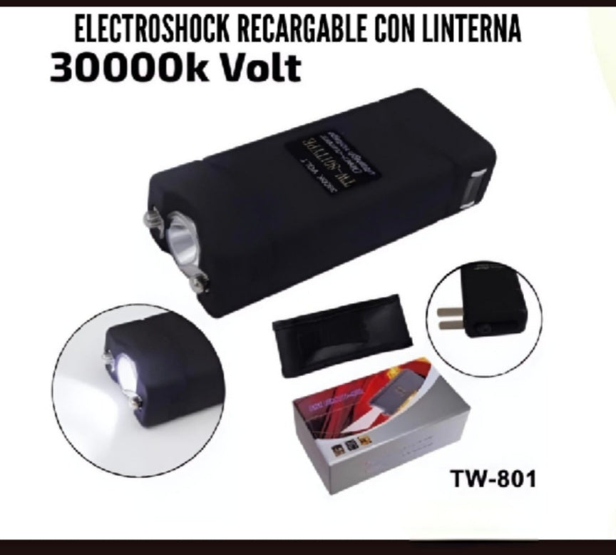 Electroshock Recargable con Linterna
