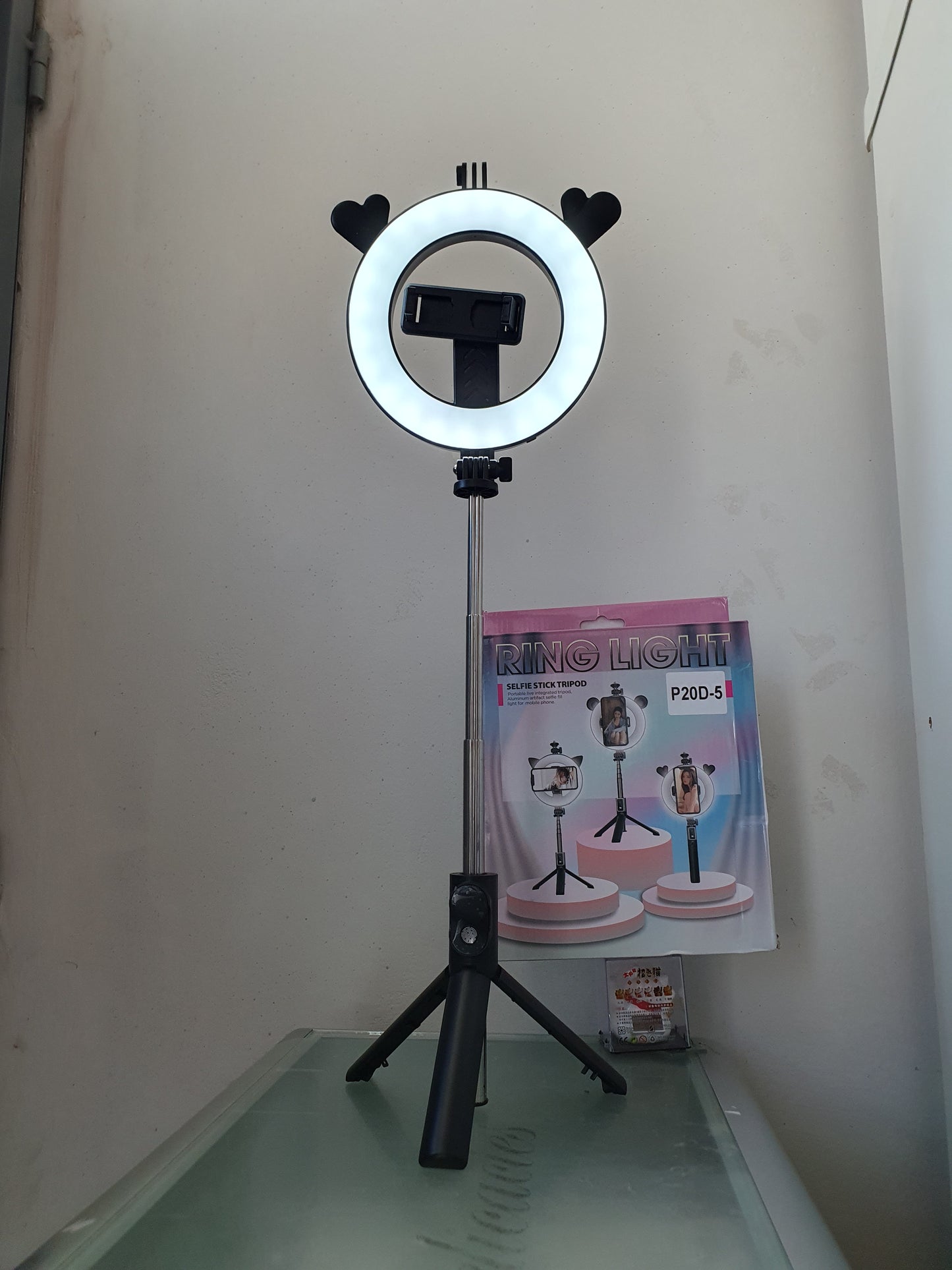 🌟 Mini Aro de Luz para Celular con Monopod Selfie Bluetooth, Luces LED y Trípode – ¡Captura Imágenes y Videos Profesionales en Todo Momento! 🎥✨