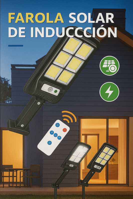 💡 Lámpara Solar SEISA con Sensor de Movimiento y Control Remoto