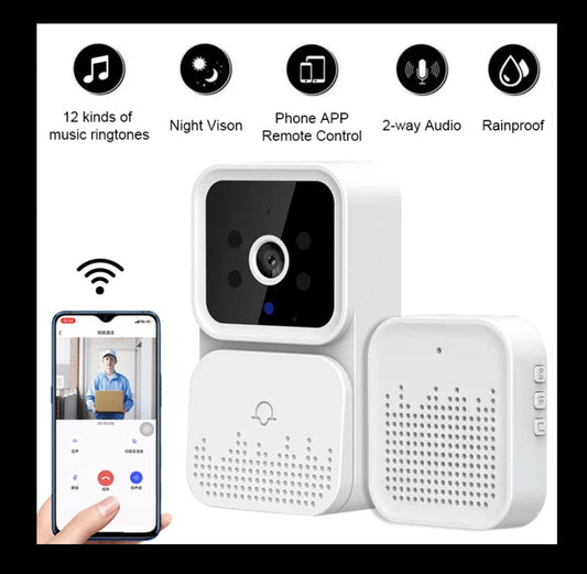 🔔 Timbre Inalámbrico con Cámara WiFi – Seguridad y Control en Tu Puerta 🚪📷