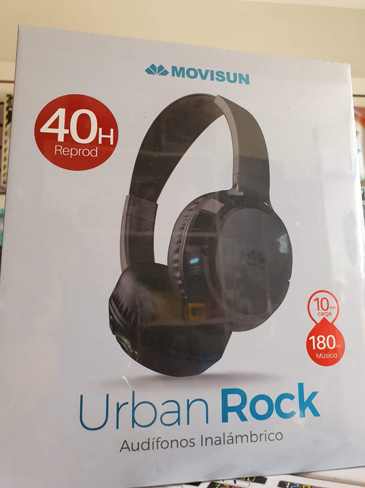 🎧 Audífonos Bluetooth Movisun Urban Rock – Sonido Premium y 40 Horas de Autonomía 🔥🎶