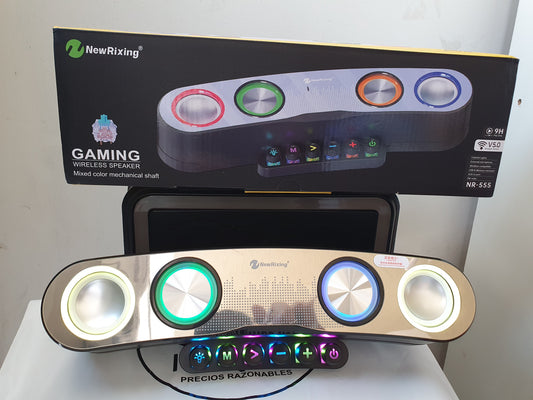 🚀 PARLANTE GAMER RGB BLUETOOTH – SONIDO 🎵 Y ESTILO 🎮 PARA TUS JUEGOS ✨