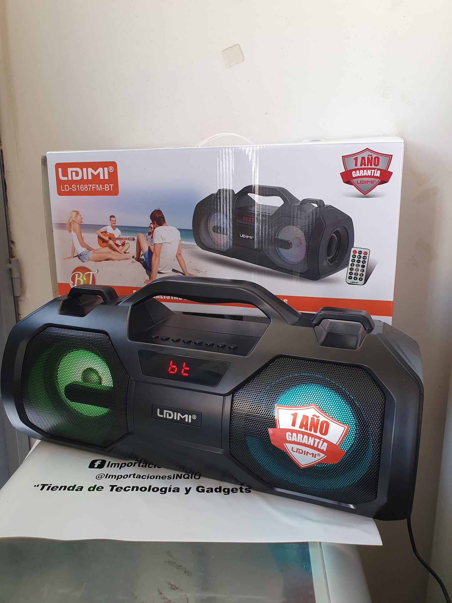 🔊 Parlante Lidimi S1684 – Sonido Potente con Bluetooth y Radio FM 🚀🎶