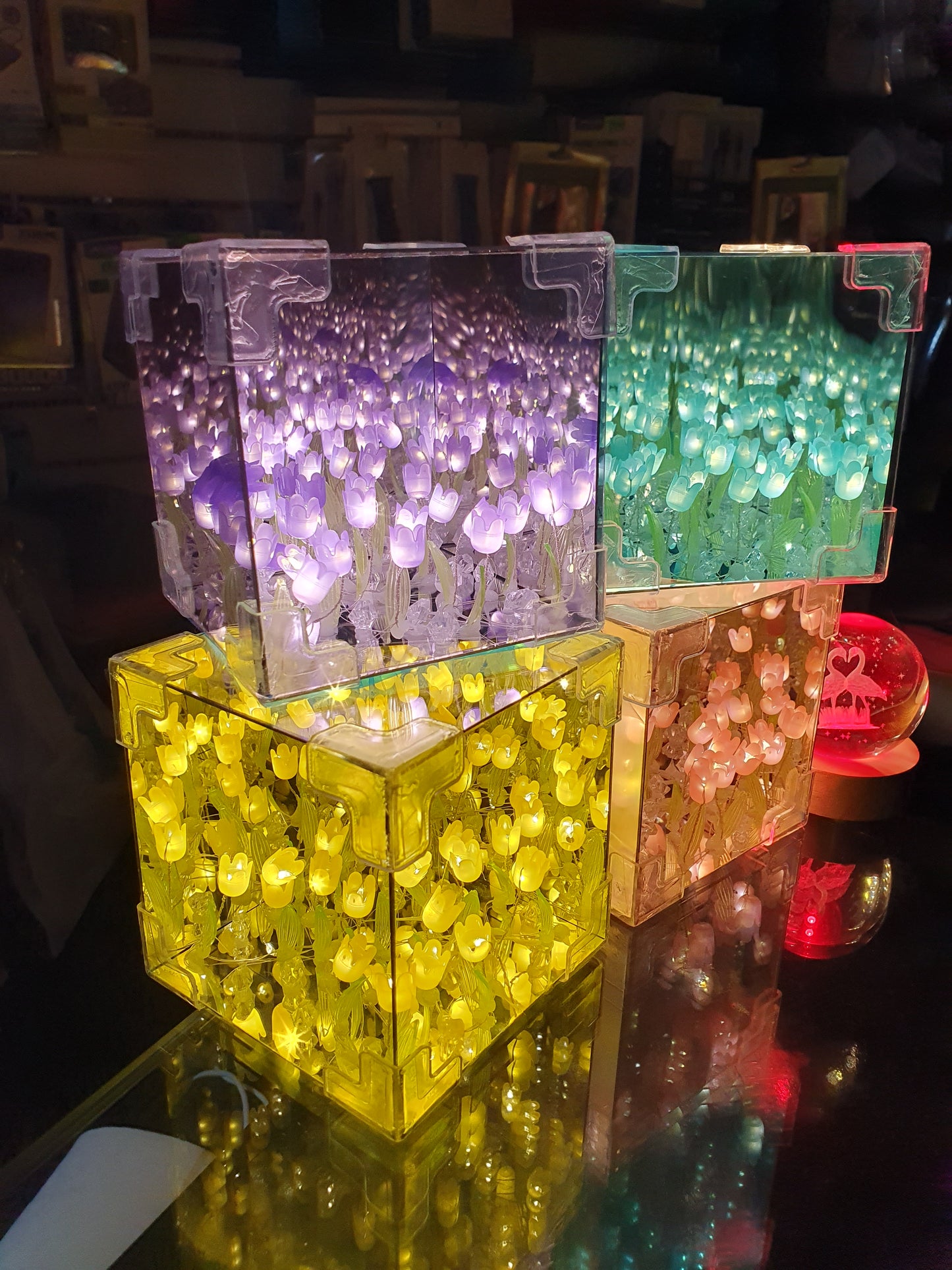🌷 TULIPANES INFINITOS RGB – ELEGANCIA Y MAGIA EN TU ESPACIO ✨