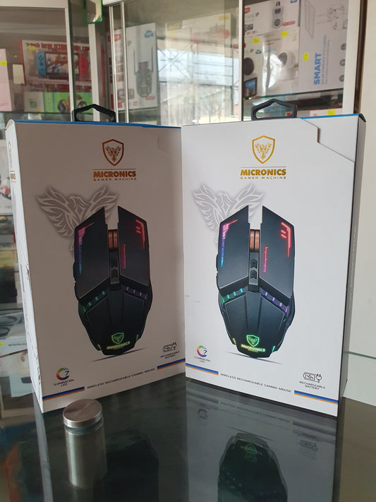 🖱️ MOUSE GAMER INALÁMBRICO MICRONICS MACHINE RANGER – ¡PRECISIÓN Y ESTILO PARA GAMERS! 🎮✨