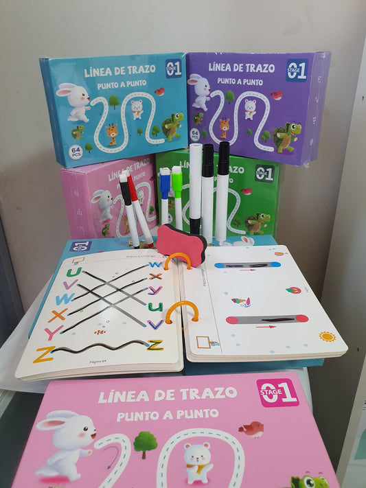 📚 Libro Mágico Reutilizable – Aprendizaje Divertido para Niños 🎨