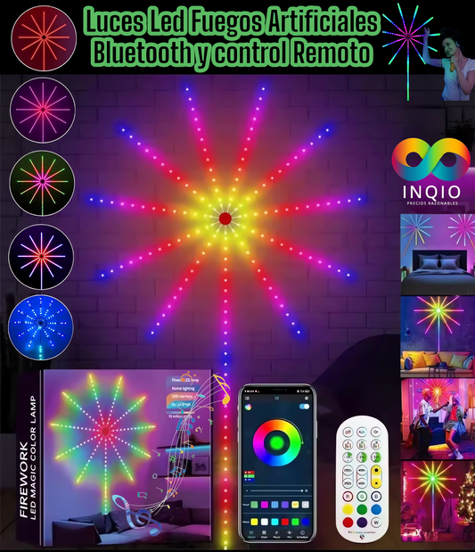 🎆 LUCES LED RGB FUEGOS ARTIFICIALES – ¡ILUMINA TUS FIESTAS CON ESTILO! 🌈✨