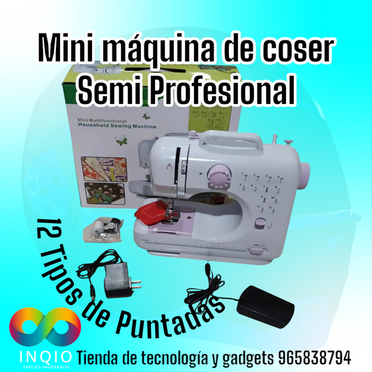 🚀 MINI MÁQUINA DE COSER FHSM-505 – COSTURA RÁPIDA Y PORTÁTIL ✨