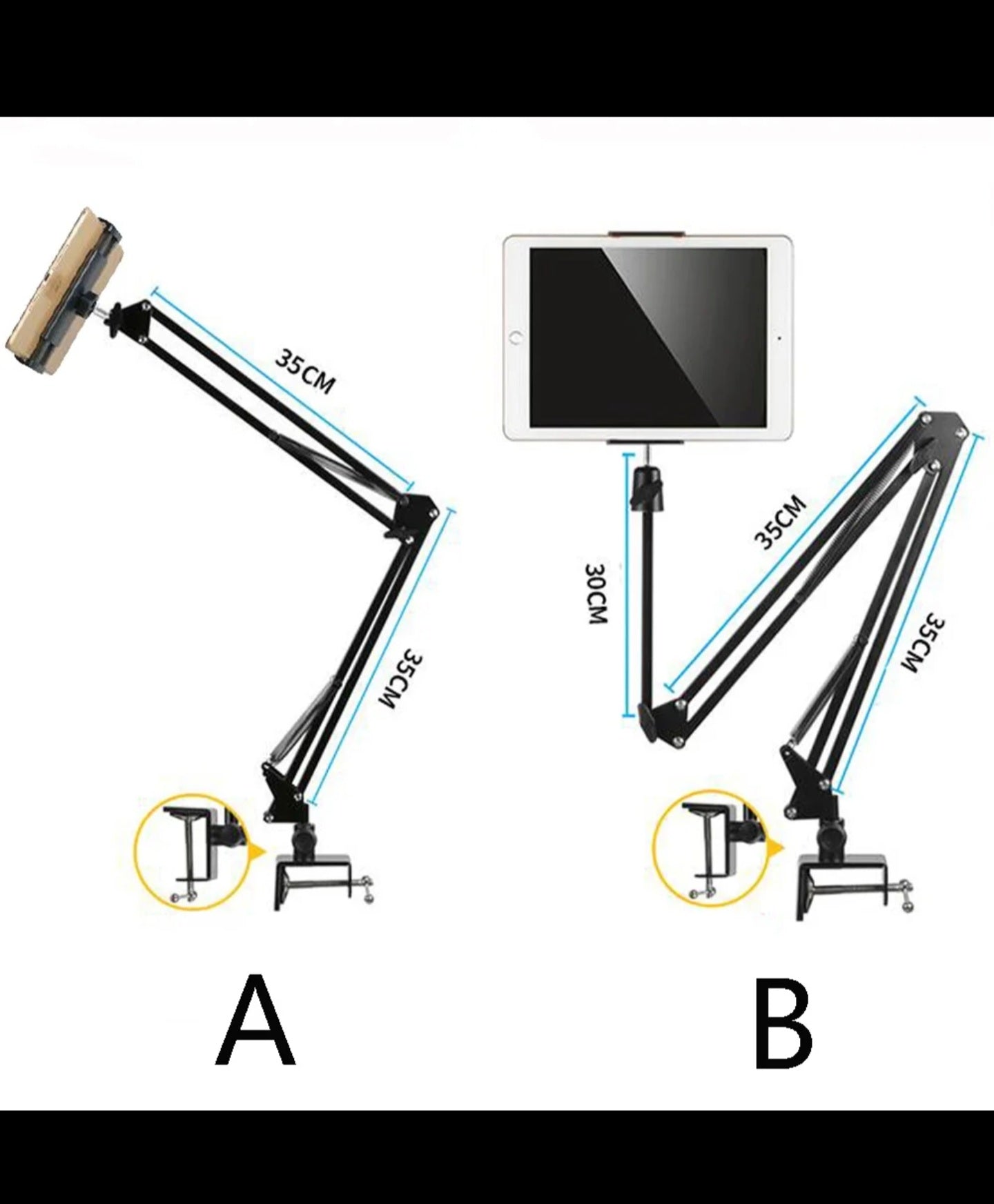 📱 Soporte para Celular y Tablet 18cm Sujetador Brazo Flexible CP01 – Flexibilidad y Comodidad para tu Dispositivo 🖥️📲