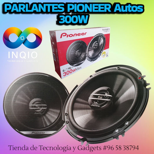 Parlantes Pioneer 300W 6.5” TS-G1620F-2 | Sonido Nítido 2 Vías para Auto
