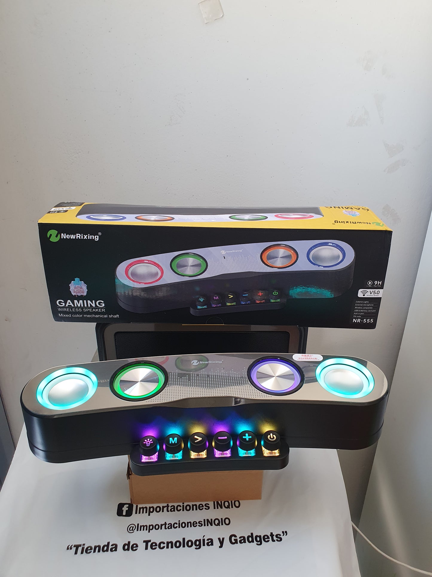 🚀 PARLANTE GAMER RGB BLUETOOTH – SONIDO 🎵 Y ESTILO 🎮 PARA TUS JUEGOS ✨