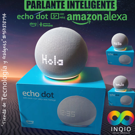 🎧 ALEXA 5TA GENERACIÓN + RELOJ ECHO DOT – ¡TECNOLOGÍA Y ESTILO EN UN SOLO PACK! ⌚✨