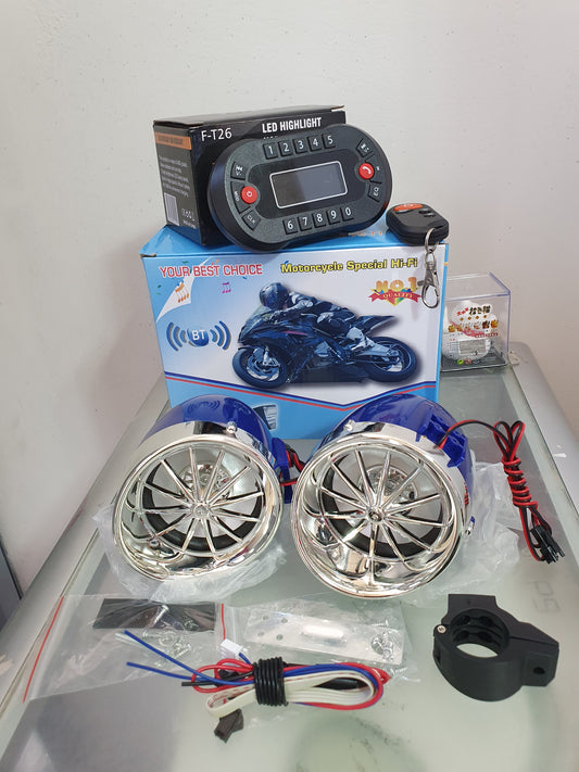 🏍️ Parlante para Moto con Alarma – ¡Sonido Potente y Seguridad Todo en Uno! 🔊🚨