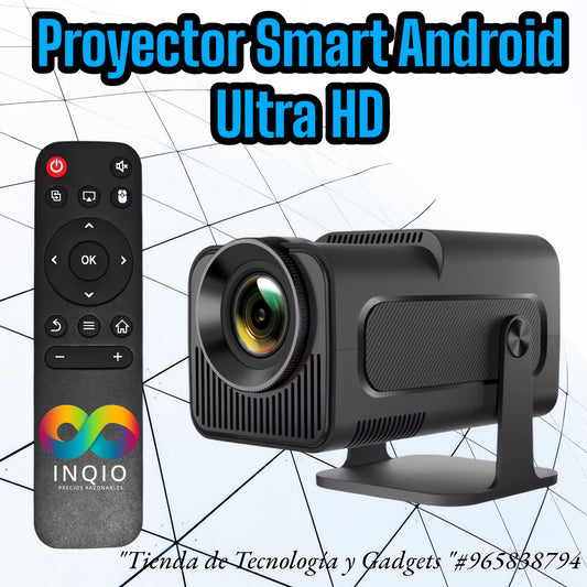 🎥 PROYECTOR SMART ANDROID ULTRA HD HY320 – TECNOLOGÍA AVANZADA Y CALIDAD CINEMATOGRÁFICA 🔥📽️
