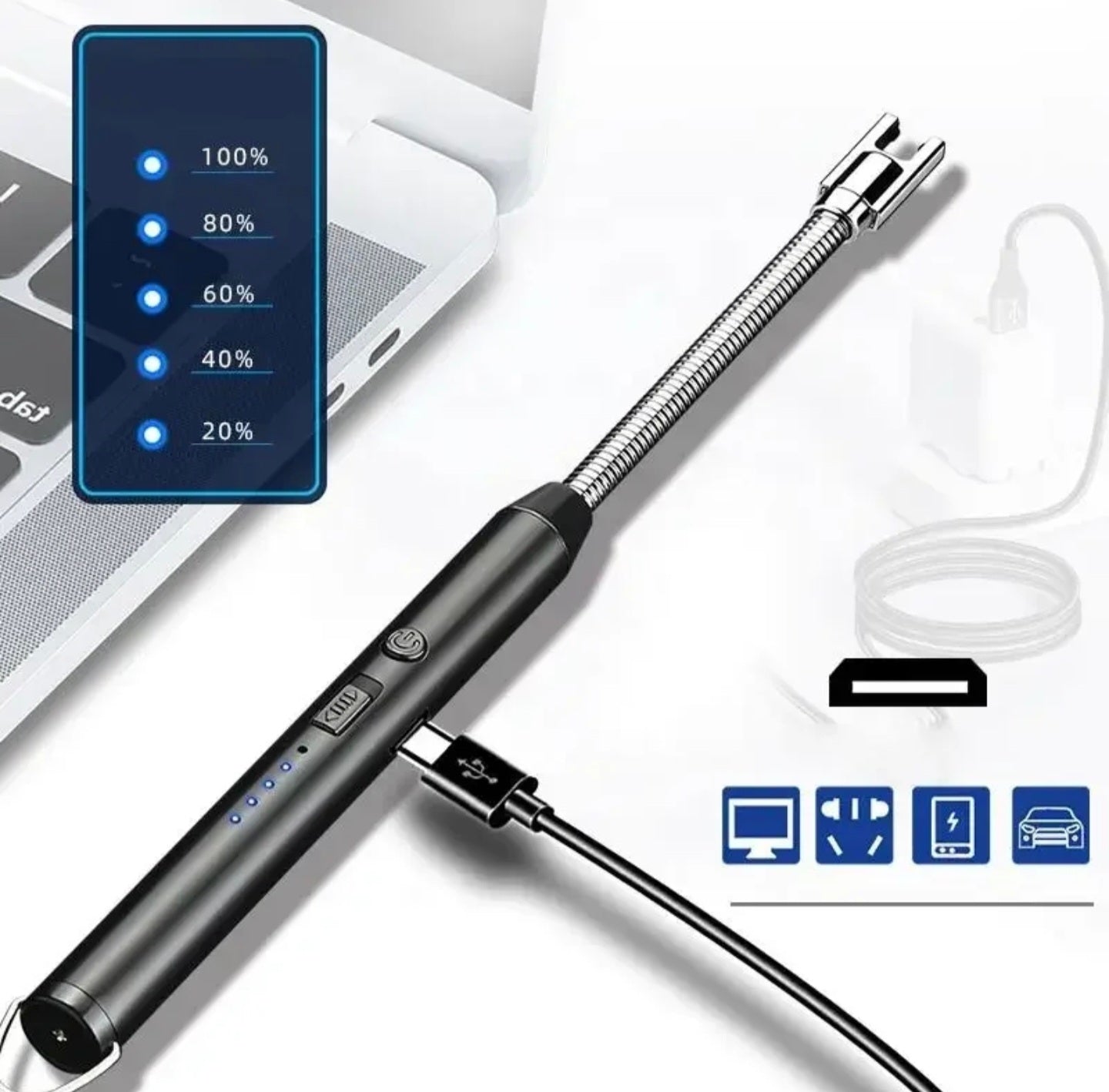 ⚡ Encendedor Eléctrico Recargable – Tecnología Avanzada y Comodidad en un Solo Gadget 🔥💨