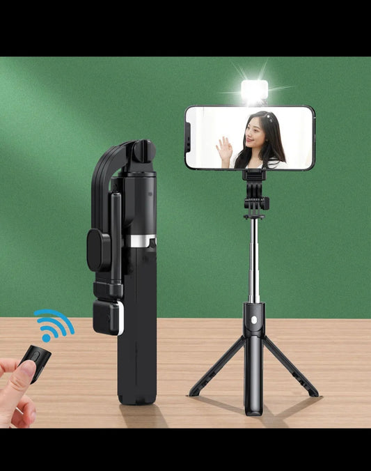 🤳 Palo Selfie con Bluetooth y Luz LED – Captura tus Mejores Momentos con Iluminación Perfecta 📸✨
