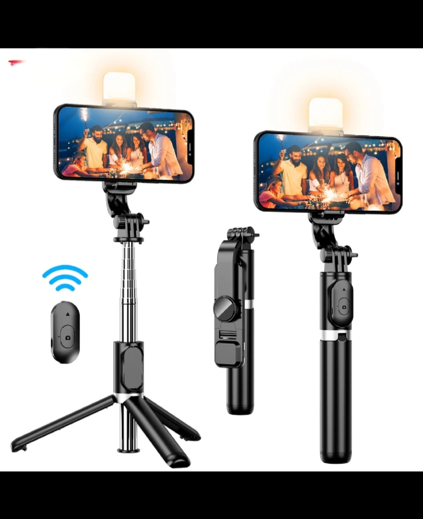 🤳 Palo Selfie con Bluetooth y Luz LED – Captura tus Mejores Momentos con Iluminación Perfecta 📸✨