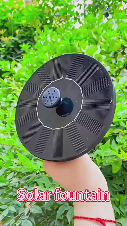 🚿💦 Fuente Solar LED RGB Flotante para Jardín y Estanque | Energía Solar