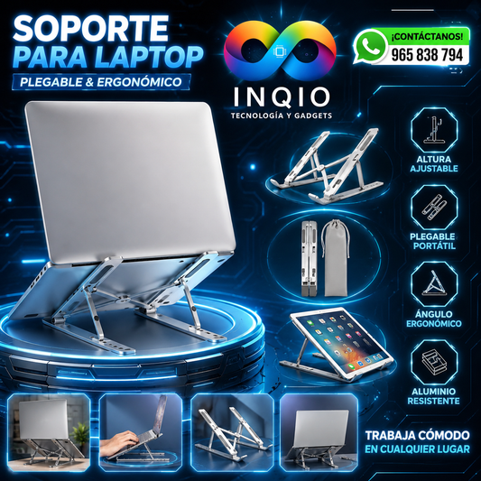 💻 Soporte de Tablet Plegable de Aluminio – Estabilidad y Comodidad en un Solo Accesorio 🚀🔧