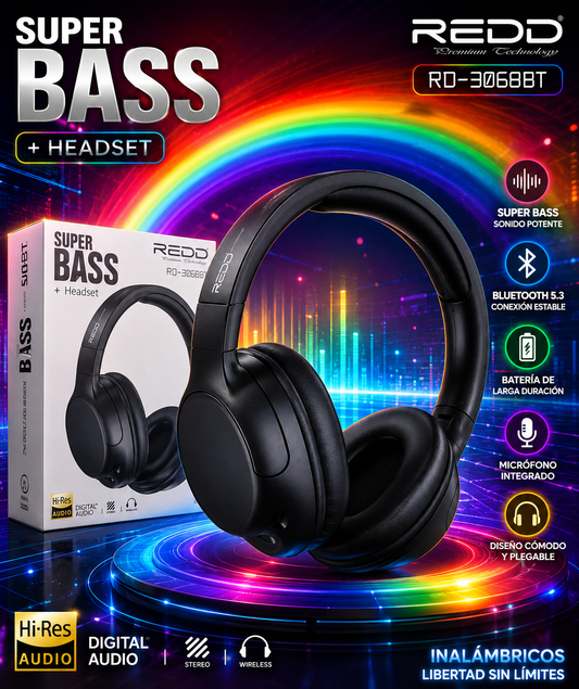 🎧 Auriculares Bluetooth Super Bass Bluetooth 5.3 🔥