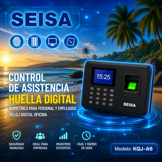 Control de Asistencia Huella Digital SEISA | Biométrico para control de Personal