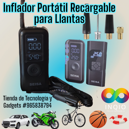 🚀 INFLADOR DE LLANTAS SEISA – PRECISIÓN Y FACILIDAD EN TUS MANOS ✨