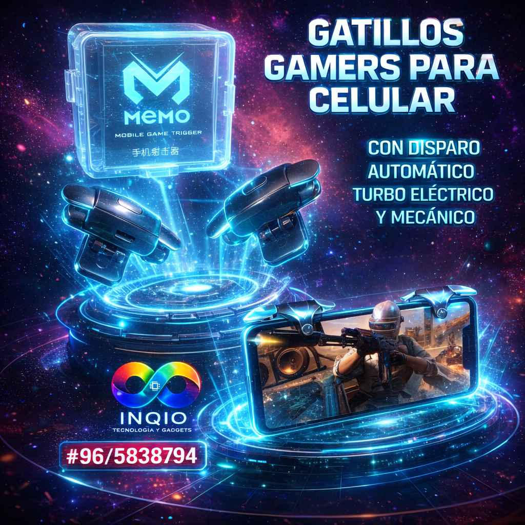 Gatillos Gamer para Celular | Disparo Automático Turbo | Compatible Android y iPhone