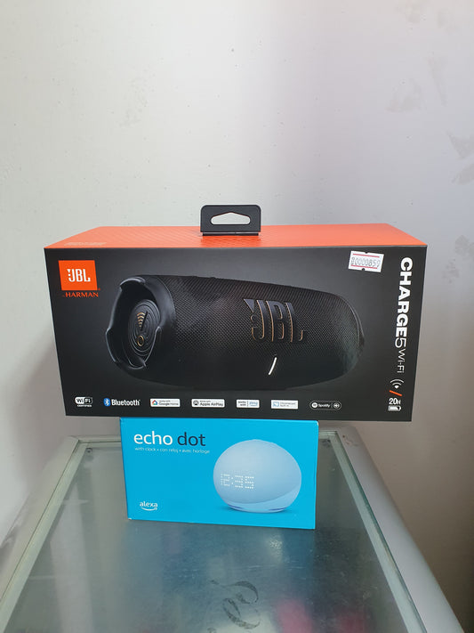 🔊 JBL Charge 5 Wi-Fi Parlante Original – Sonido Potente y Conectividad Avanzada con Alexa 🌐🎶