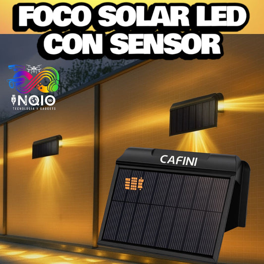 Foco Solar LED Cafini CN-L3705 – Iluminación Exterior con Sensor y 3 Niveles de Brillo