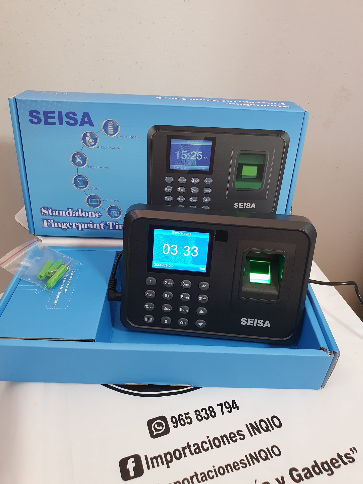Control de Asistencia Huella Digital SEISA | Biométrico para control de Personal