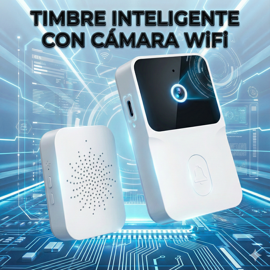 Timbre Inteligente WiFi con Cámara 🔔📹 | Video Portero Inalámbrico con Visión Nocturna y Voz Bidireccional